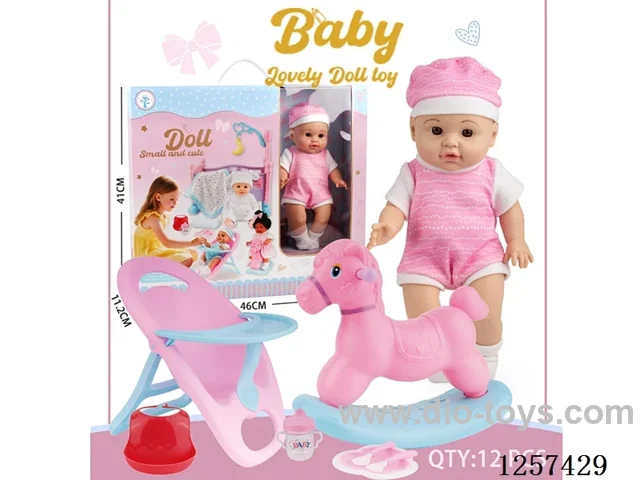 14-inch fully vinyl doll set