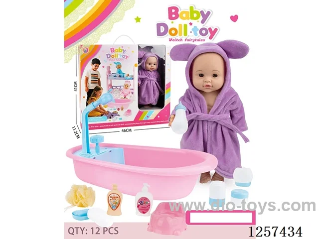 14-inch fully vinyl doll set