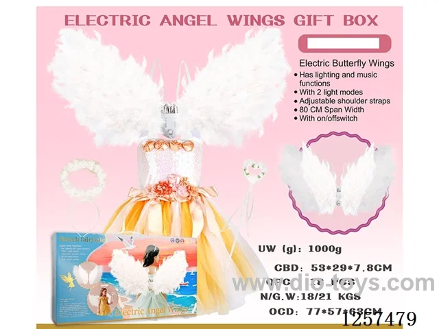 Feather Handmade Angel Wings + Dress + Headpiece