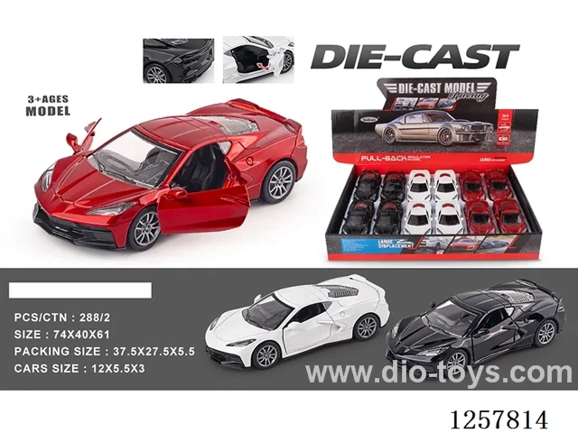 1:32 pull back alloy car 12PCS