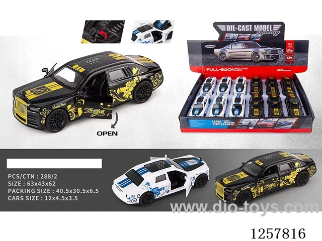 1:32 pull back alloy car 12PCS