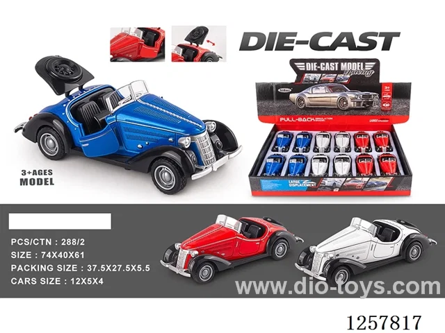 1:32 pull back alloy car 12PCS