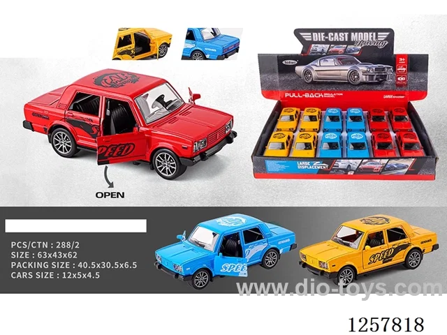 1:32 pull back alloy car 12PCS
