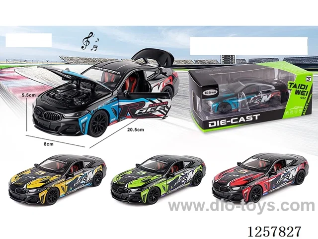 1:24 pull back alloy car W L/M included battery