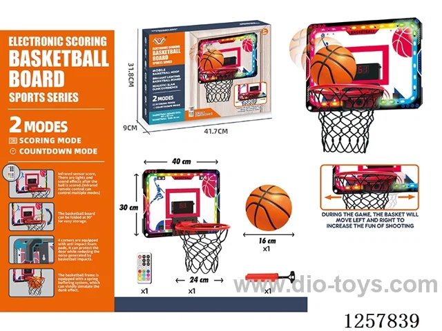 Dazzling Light-Up Portable Basketball Backboard