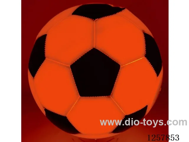 21.5cm Orange Light-Up Soccer Ball, Battery-Operated