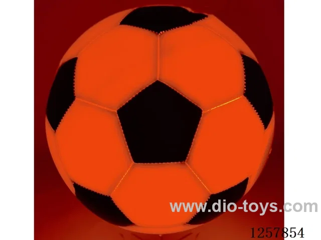 21.5cm Orange Light-Up Soccer Ball, Battery-Operated