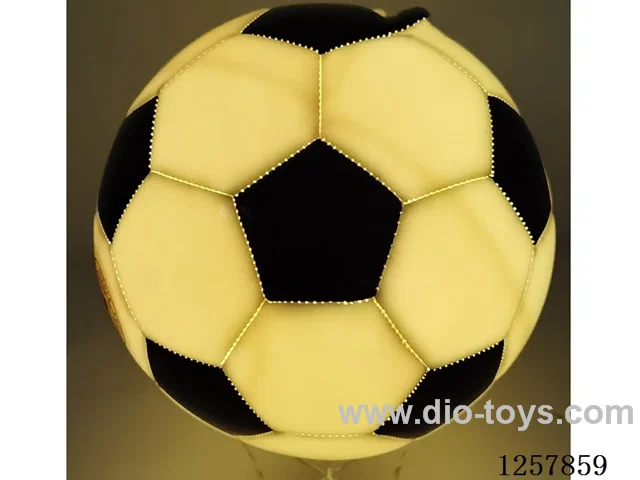 18cm Black & White Light-Up Soccer Ball Battery-Operated