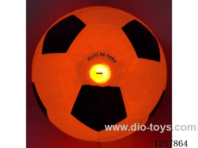 22cm Light-Up Rubber Soccer Ball, Rechargeable