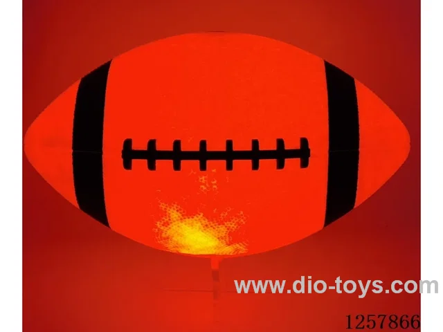 26*15.5cm Light-Up Rubber Football, Battery-Operated