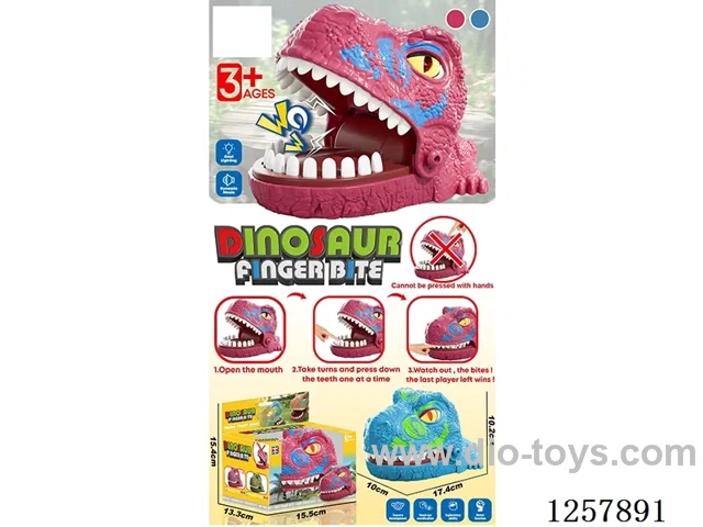 Finger-biting dinosaur W L/M not included battery (Medium-Large Size)2 colors