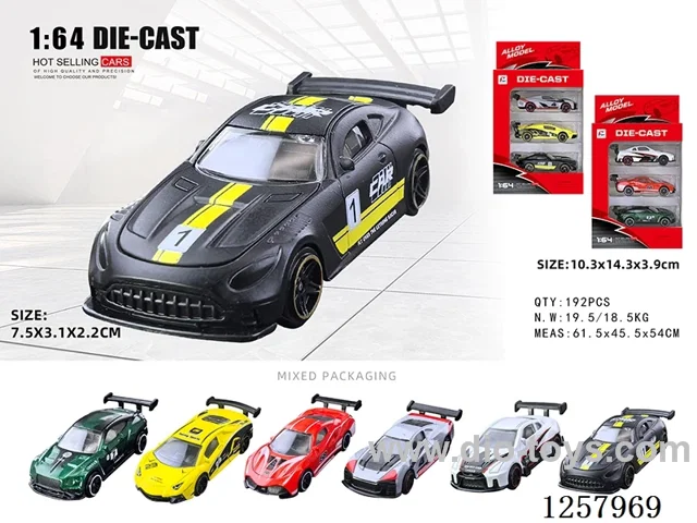 1:64 free wheel alloy car