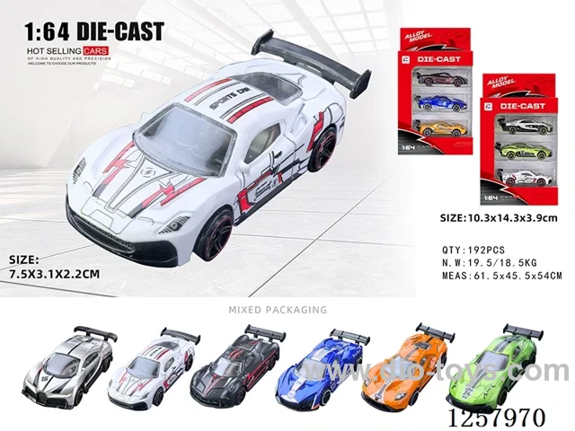 1:64 free wheel alloy car