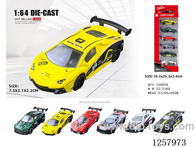 1:64 free wheel alloy car