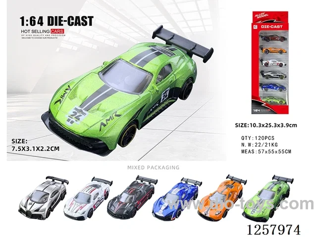 1:64 free wheel alloy car