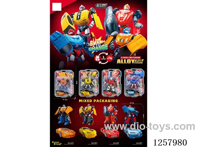 Racing Car Alloy Transformers (4 mixed)