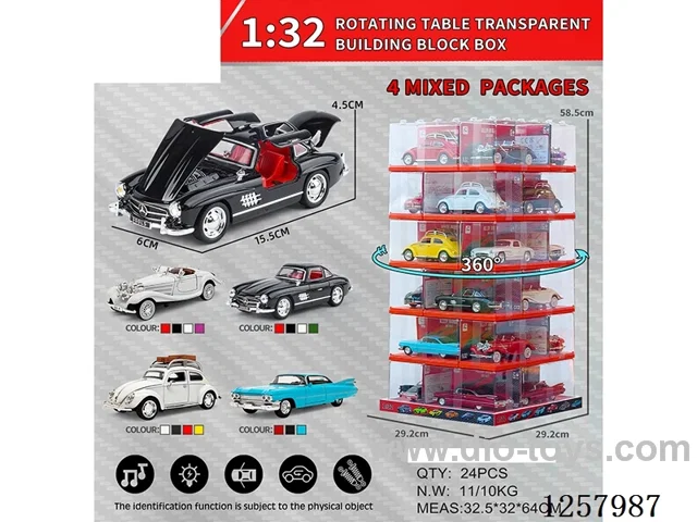 1:32 pull back alloy car W L/M included battery
