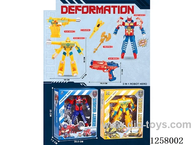 Transformer toys 2 types (1 W L/M included battery)