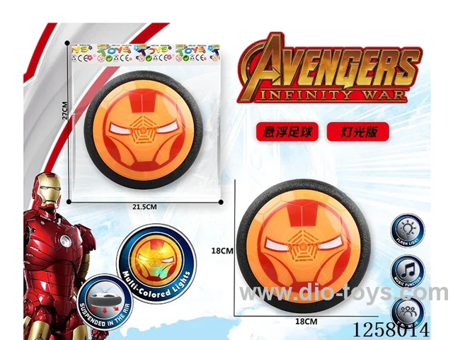 Iron Man Hover Soccer Ball with Lights
