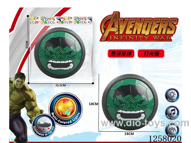 Hulk Hover Soccer Ball with Lights
