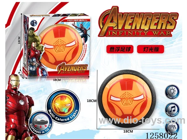 Iron Man Hover Soccer Ball with Lights