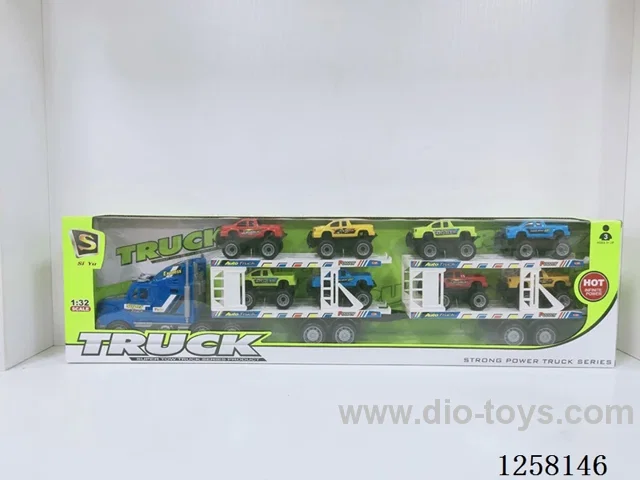 Inertial towing head + 8PCS free wheel cars