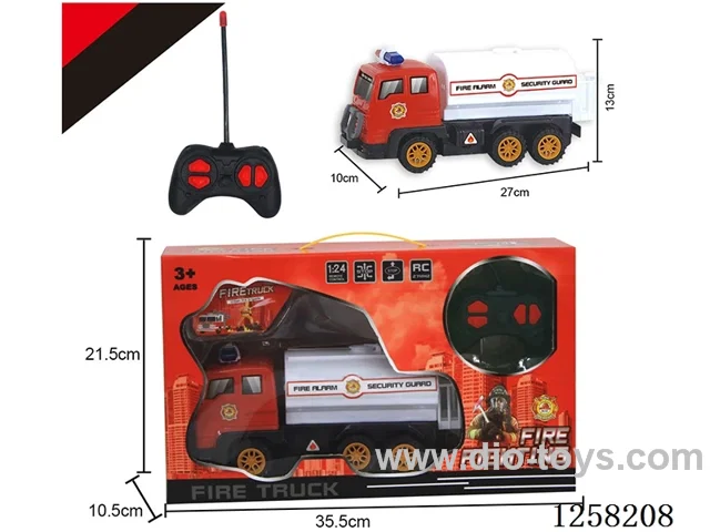 4ch rc fire sprinkler truck not included battery
