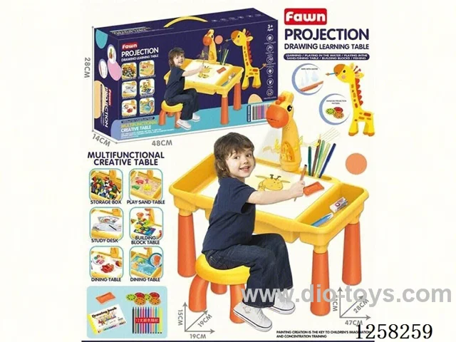 projection painting writing desk with music(CPC)