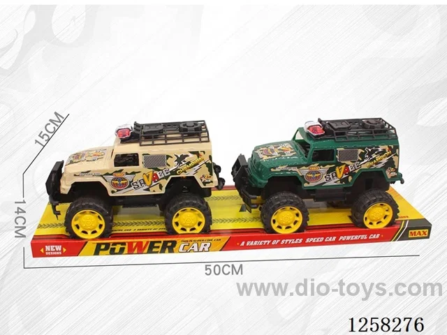 Inertial off-road military vehicle