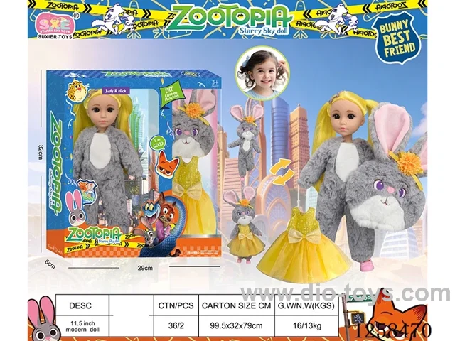 Zootopia 12inch 30CM Plush clothes doll