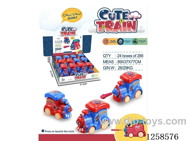 Spider-Man Push Train with Bullet Launch (12PCS Single Price)