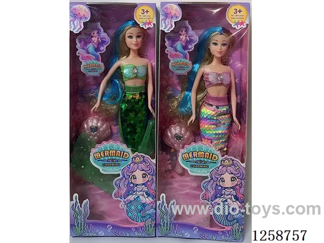 11.5-inch Solid-Body Barbie Mermaid + Accessories