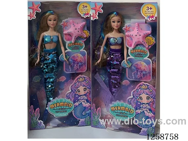 11.5-inch Solid-Body Barbie Mermaid + Accessories
