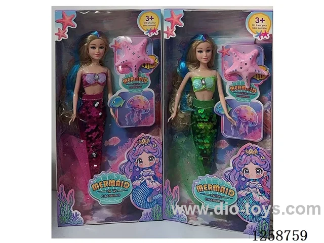 11.5-inch Solid-Body Barbie Mermaid + Accessories