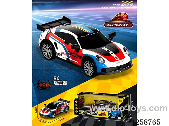 4ch RC car with light not included battery - white