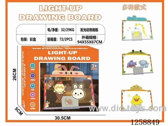Extra Large Cartoon Light-Up Drawing Board - Rabbit