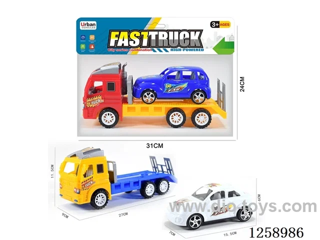 Inertia Tow Truck + Free-Wheel Sports Car