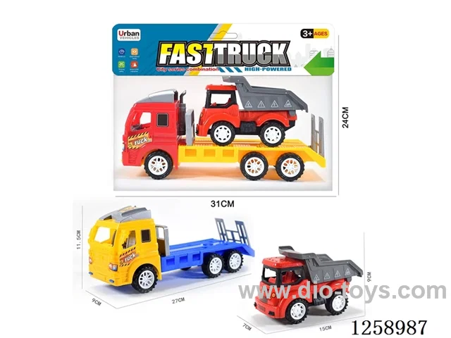 Inertia Tow Truck + Free-Wheel Dump Truck