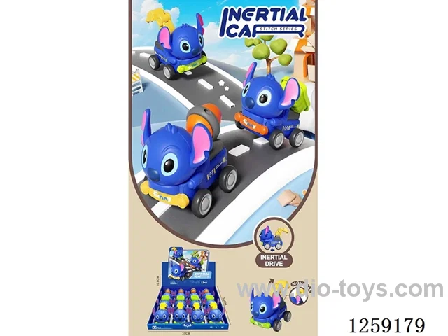 Inertia Stitch toy car 3 colors mix 12PCS