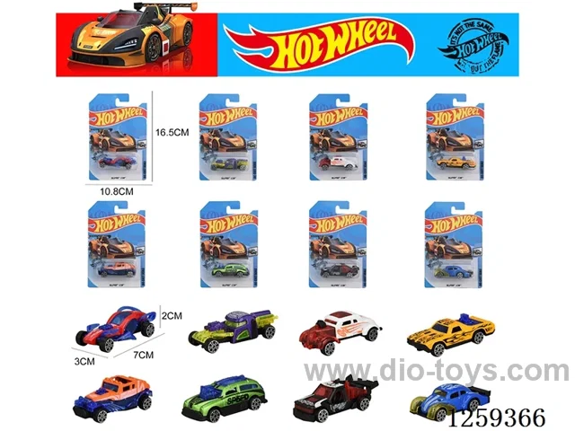 1: 64 free wheel alloy sports car 8 mixed