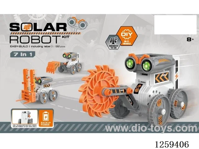 7-in-1 solar robot/electric robot (dual drive mode)not included battery