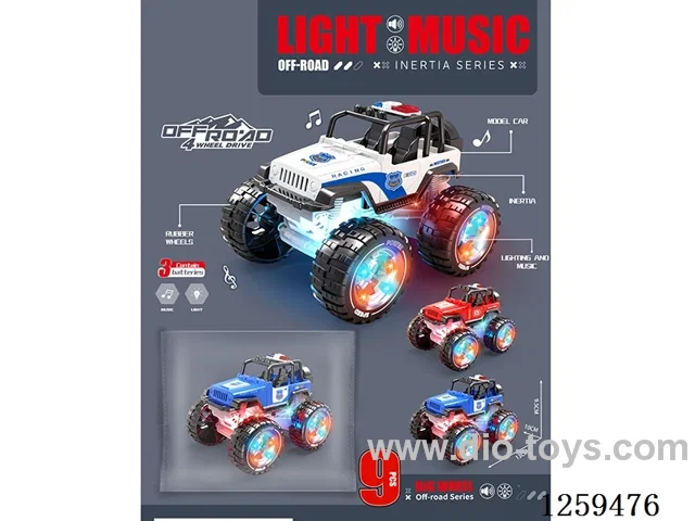 inertia police car W L/M 3 colors