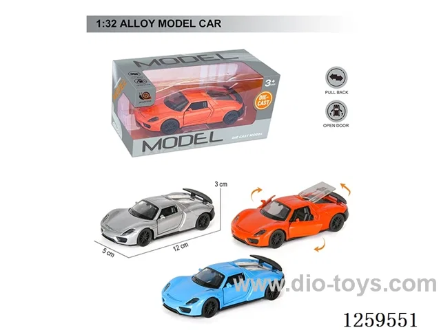 1:32 pull back alloy car 3 colors