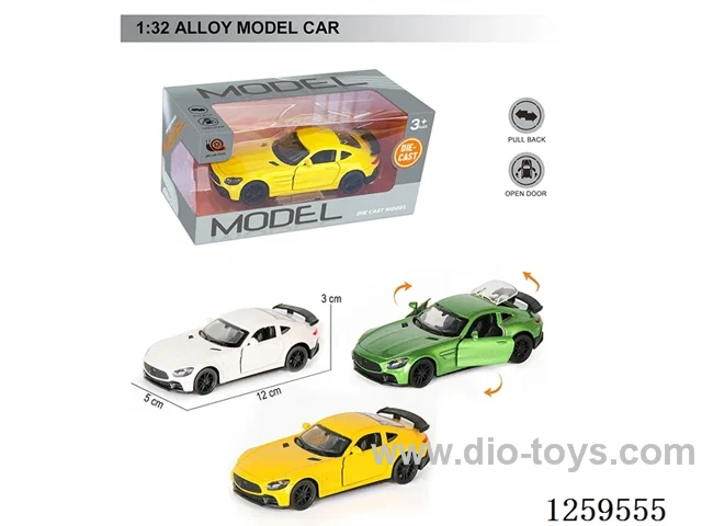 1:32 pull back alloy car 3 colors