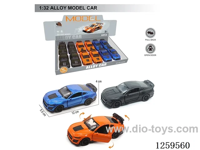 1:32 pull back alloy car 3 colors 12PCS