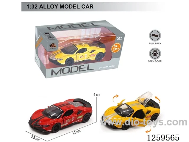 1:32 pull back alloy car 2 colors