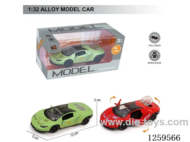 1:32 pull back alloy car 2 colors