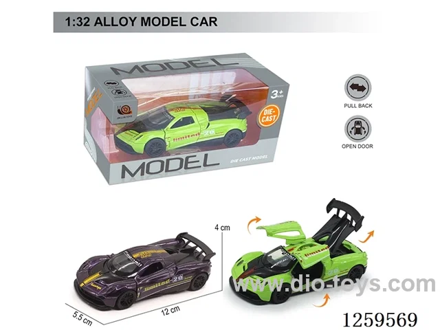 1:32 pull back alloy car 2 colors
