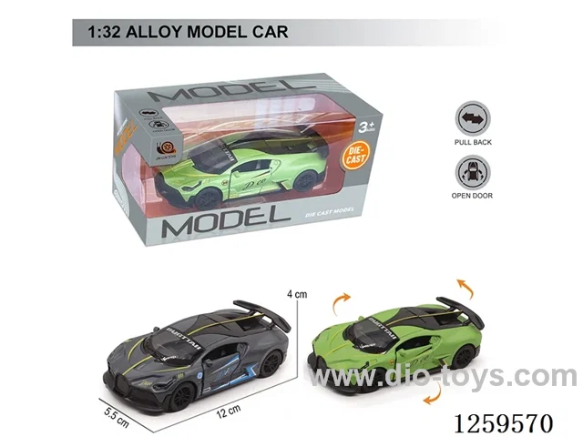 1:32 pull back alloy car 2 colors