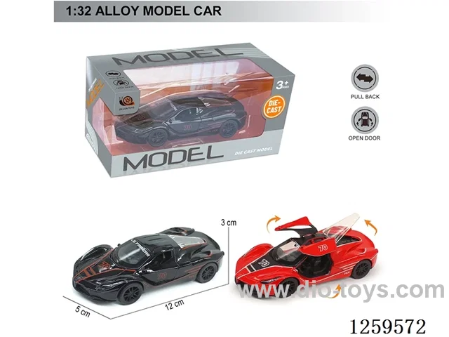 1:32 pull back alloy car 2 colors
